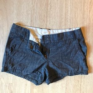 J Crew Heathered Blue Shorts Size 2